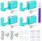 MODRSA 4Stk Ohrlochstechpistole Ohr Piercing Pistole Kit selbst Piercing Ohrringe Pistole Kit mit 1Paar Tragus Piercing Silber Helix Ohr Piercing Kit Slef