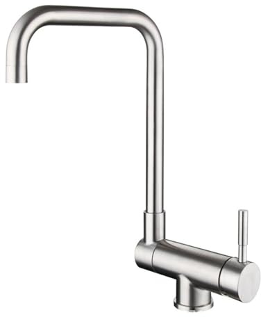 ZYCDP Mitigeur Cuisine Rabattable Sous Fenetre, Robinet Cuisine Rabattable Brossé Pivotante Mitigeur Cuisine Froid et Chaud