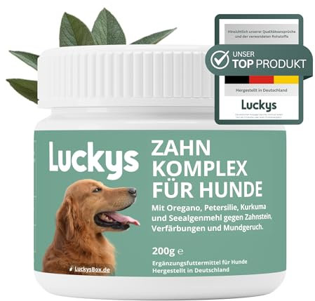 Vetura Zahn-Pulver | Natürliche Zahnpflege für Hunde | 200g | Gegen Zahnstein & Mundgeruch | Antibakterielle Wirkung | Entzündungshemmend für gesundes Zahnfleisch | Effektive Zahnreinigung ohne Chemie