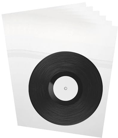 sourcing map 50 Pcs Clear CD Sleeves, CD Plastic Sleeves 7.5 x 5.5 DVD Protector Covers for 4.7 CD and DVD Storage