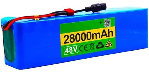 48v 28Ah Electric Bike Li-Ion Battery 13s5p 28Ah Battery Li-Ion Battery Pack Ebike Electric Bike Bicycle with BMS and Charger XT60