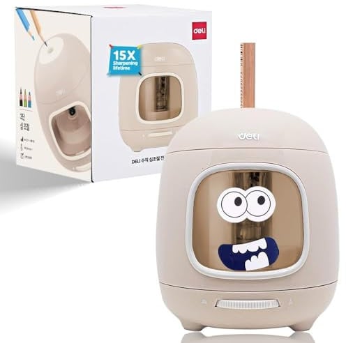 Electric Pencil sharpener,2 Years Warranty,Battery/2A USB Powered,5000 Times for Blade,Suitable for 6.5-8mm Pencil Sharpener,Automatic Pencil Sharpeners for Kids,School, Home, Office, Classroom (Grey)