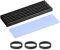PATIKIL M.2 2280 Nvme SSD Heatsink 70x22x6mm, Radiator Cooler Aluminum Heat Sink Cooling Fin with Thermal Pads/Tape/Rubber Ring for Laptop Electronics CPU Led, Black