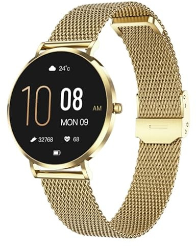 bergxperten A 5 Mini Smartwatch 1,19 LCD Display, Sportmodi, Herzfrequenz- & SPO₂-Tracking, Bluetooth Anrufe, Schlafüberwachung