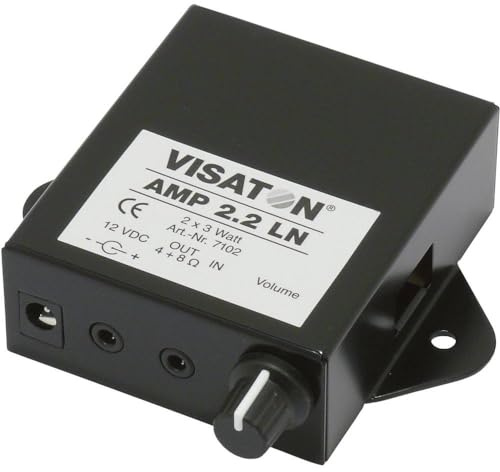 Visaton 7102 Stereo-Verstärker AMP 2.2 LN Lautsprecher schwarz