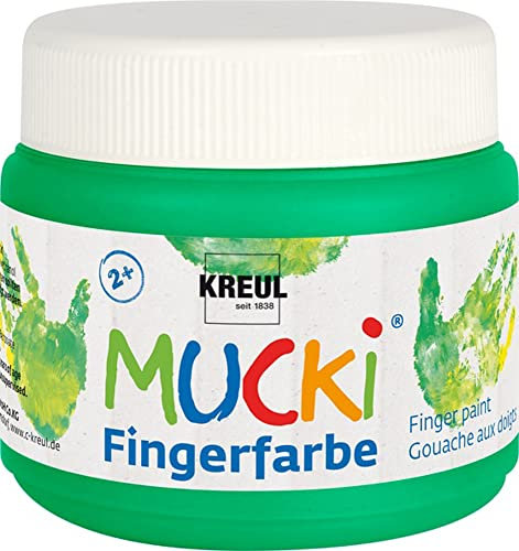 KREUL Mucki - Pinturas para dedos, color verde