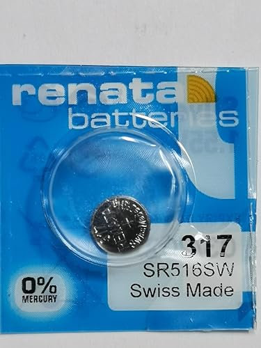 1 x Renata 317 Lithium Knopfzelle SR516SW