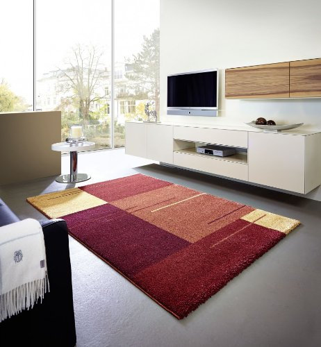 Astra Luxus Teppich Samoa Design Trend Rot in 7 Größen