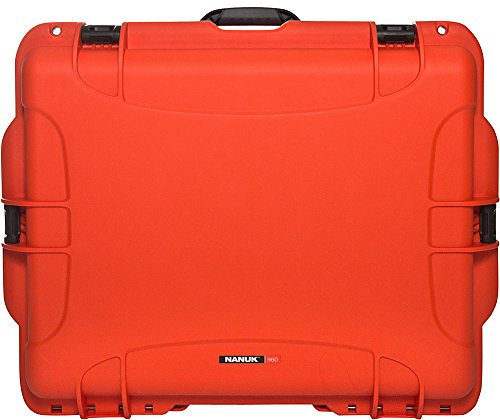 NANUK 960 Wasserdichter Hartschalenkoffer leer - Mit Rädern - Orange