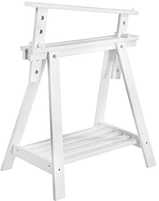 Astigarraga CAB005.58 Stützbock für Schreibtisch, weißer Steg – Steg (Weiß, Holz, 700 mm, 400 mm, 985 mm)