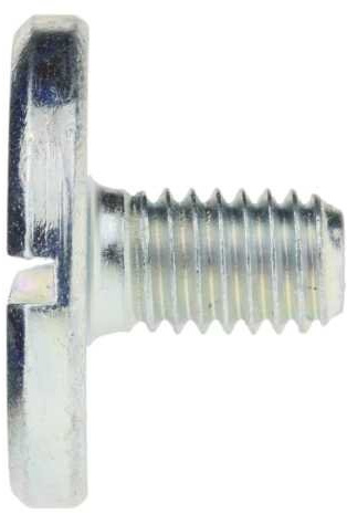 Reidl Flachkopfschrauben mit Schlitz, großer Kopf 5 x 16 mm DIN 921 5.8 galv. verzinkt farblos 100 Stück