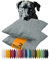 npluseins 2er Pack Kissenhüllen mit Struktur-Muster - Polsteroptik 617.767, 1 Pack (2 Stück) - Kissenhüllen 50 x 50 cm, Silbergrau
