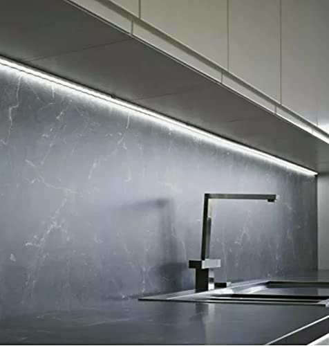 TECNO &LED®- BARRA LED SOTTOPENSILE DIMMERABILE SU MISURA CON CHIP LED BIANCO (6000K FREDDA, 80 CM)