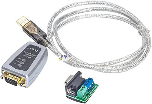 DTECH 2m USB to RS422 RS485 Serial Port Converter Adapter Cable with FTDI Chip Supports Windows 10 8 7 XP Mac