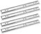2 paires Glissière pour Tiroir en Acier Inox 250mm Sortie Totale, Coulisses de Tiroir à Billes, Charge 45kg