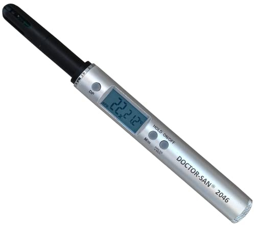 Thermo-Hygrometer Thermometer Stiftthermometer -40°C bis 125°C RH 0% bis 100% Trockenpunkt Taupunktmessung Metallgehäuse
