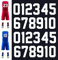 Meetory 24 Pieces Iron on Numbers T-Shirt, 8 Inch Heat Transfer Numbers 0 to 9 for Team Uniform Sports T-Shirt Jersey Football Basketball Baseball (White)