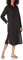 The Drop Fiona Midi-Hemdkleid für Damen, aus Leinen, Relaxed-Fit, Schwarz, Small