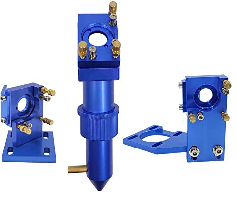 FONLAND K40 CO2 Laserkopf Satz Spiegelhalterungen Ø 20 mm FL 50,8 mm Für 2030 4060 K40 CO2 Laserschneider Lasergravur Schneidemaschine, Blau