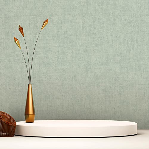 TADESSI WTD M1-No.1050 Papier peint intissé uni Bleu uni pour salon, chambre à coucher, cuisine