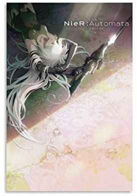 HANYING Poster Nier Automata Ver1.1a Anime Cover Kunstposter Malerei Leinwand Wandkunst Wohnzimmer Poster Gemälde 40 x 60 cm