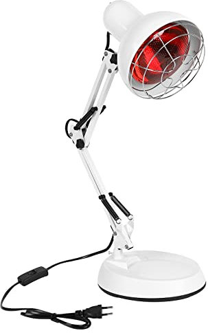 Sparklenut 150W Infrarotlampe, Infrarot-Wärmelampe, Infrarotlampe mit Schutzgitter, Infrarot-Wärmestrahler, Infrarottherapie Wärme zur Anwendung bei Erkältung und Muskelverspannung