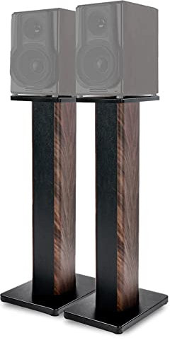 IBVIVIC 1 Paar Sandlauferfüße aus Holz, Lautsprecherständer für Home-Cinema HiFi Bookshelf Box und Satellit und Anti-Drop Fußstütze rutschfest unten (80 cm)