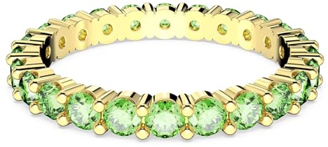 Swarovski Ring Damen Matrix Rund Grün Gold Größe 55, 5658658