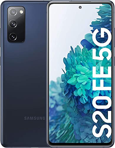 SAMSUNG Galaxy S20 FE 5G, 128GB, Azul Marino (Reacondicionado), Original de fábrica (Corea del Sur), Exclusivo para el Mercado Europeo (Versión Internacional)