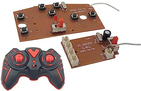 F Fityle Circuit PCB Transmitter and Receiver Board 7CH Radio System with Control for Ship, RC Car, Crawler, Tank DIY Accessory, B