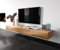 DELIFE TV-Board New Live-Edge Akazie Natur 200 cm 4 Türen schwebend Lowboard