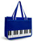 BestSounds Borsa per pianoforte, con cerniera, impermeabile, in tessuto Oxford, accessorio per pianoforte, borsa per studenti, ragazze, donne, regali per amanti della musica musicisti (blu scuro)