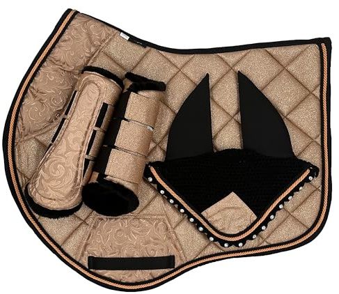 BRIAN AND COMPANY ITALY Schabracken-Set Glitter (Rosegold, Pony)