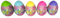 Barbie Color Reveal HJX67 Lot complet de 5 œufs de Pâques surprises colorées (un de chaque couleur)