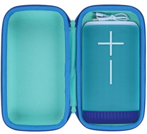 Lebakort Storage Case Compatible with Ultimate Ears UE EVERBOOM Wireless Bluetooth Portable Speaker (Mint Green Case)