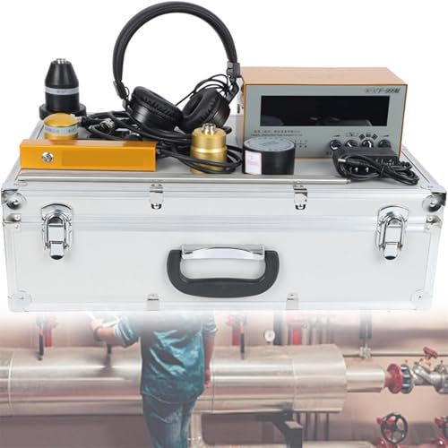 Professional Underground Water Leak Detector - Water Pipe Leakage Detection Equipment with Headset - Home and Outdoor use