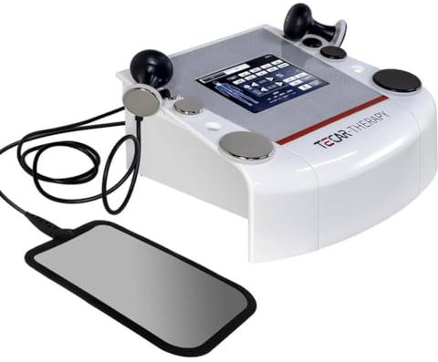 KCHBSE 300~448KHz Extracorporeal Shock Wave Therapy Machine with Negative Plate and 8 Working Head, 4 Adjustable Modes/10 Body Therapy Diathermy Machine CET RET RF