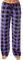 Générique Pantalon Pyjama Carreaux Femme, Bas De Pyjama Femme Chaud et Doux Pantalon De Maison Décontracté Et Confortable Pyjama Femme Hiver Automne, Violet, S