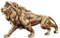YTGHBIML Skulptur Deko Große Statue Goldener Löwe Harz Skulpturen Luxus Kunst Figur für Premium Schreibtisch Regal Dekor Kreative Tier Statue Skulptur tolles Geschenk