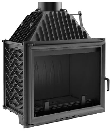 Bricosol Chimenea de leña de hierro fundido AMELIA 21 kW Ø 200