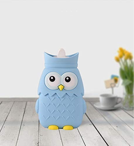 ZUOZUIYQ Bouillotte chauffante pour Micro-Ondes avec Housse tricotée Douce Amovible Sécurité pour bébé Chauffe-Mains et Pieds en Silicone pour Le Corps de Voyage Convient aux Enfants et aux Filles