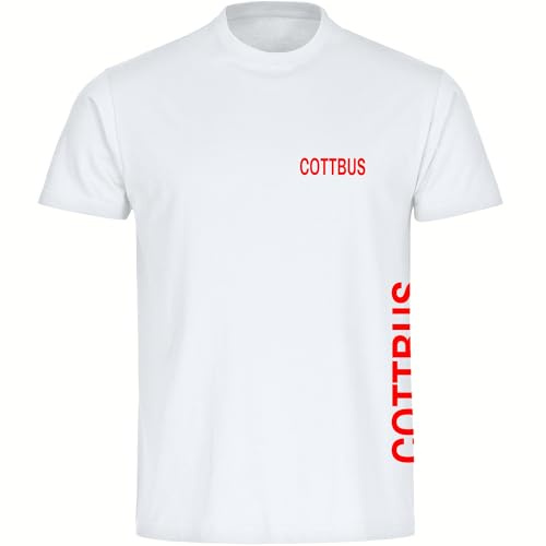 multifanshop Herren T-Shirt - Cottbus - Brust & Seite