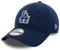 New Era MLB Cap Los Angeles Dodgers LA Logo verstellbar Melton-Wolle unstrukturierte Krone Baseball Kappe blau - One-Size