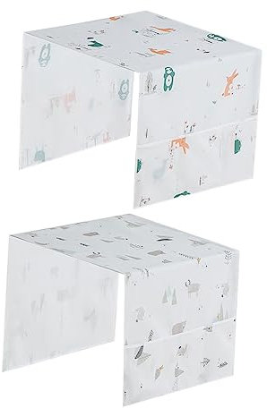 TOBBOMEY 2pcs Fridge Liners Washable Dust Resistant Slipproof Decorative Patterns Protect Your Refrigerator Washing Machine