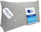 Pillows24 - Cord Rückenkissen für Bett & Sofa mit abnehmbarem, waschbarem Bezug [ 200cm - Cord-Hellgrau ] | Bequemes Keilkissen und Lesekissen fürs Bett | Großes Sofakissen für Rückenlehne und Sofa
