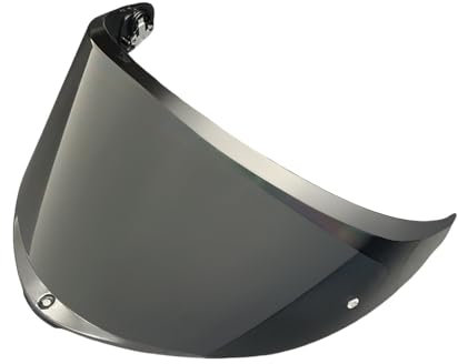 MTDVZR Helmvisier für K6, UV-Schutz kratzfest winddicht Helm-Gesichtsschutz kompatibel mit AGV K6,K6S (Tiefschwarz-Nur für Taggebrauch)
