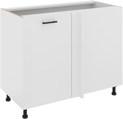 haaus Eckunterschrank Karo, Weiß, 98 x 50 x 80 cm