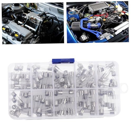 NUOBESTY 1 Satz Sicherung Schnell Ersatz Mehrere Automobil Schmelzbar Schlag Glas Silver 100 Stück