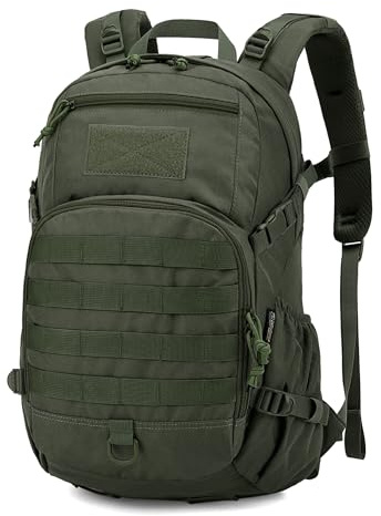 Mardingtop 25L Militär Rucksäcke Wanderrucksack Herren mit Trinksystem | Taktischer Rucksack mit MOLLE-System, Rückenbelüftung,Abnehmbare Hüftgurt für Fahrrad Wandern Arbeit Spazieren Bergsteigen
