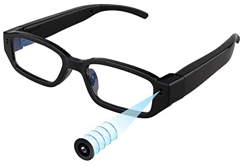 RERBO 1080P HD Smart Brille mit Kamera für Männer, Freisprech-Videoaufnahmebrille, First Person View Kamera Brille für Radfahren Reisen Vlog